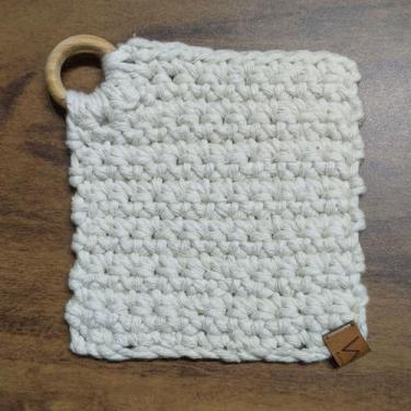 Imagem de Porta-Copo Crochê Quadrado 11x12cm - Wôl em Casa, 6un