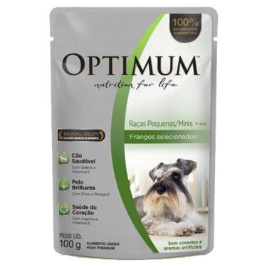 Imagem de Ração Úmida Optimum Raças Pequenas Sabor Frango - 100g - 1 unidade