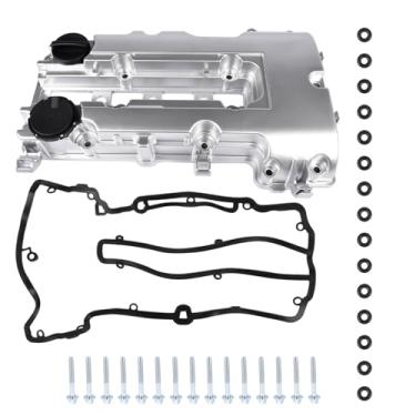 Imagem de TEKKOAUTO Substituição da tampa da válvula de alumínio para Chevy Trax Sonic Cruze Volt 2011-2021 Buick Encore 2013-2021 Cadillac ELR 2014-2016 1.4L 25198498