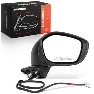 Imagem de A-Premium Espelho retrovisor elétrico do lado direito do passageiro - Compatível com Honda Civic 2022 2023 - Espelho retrovisor externo preto dobrável manual não aquecido - Substituição # 76208T20A01