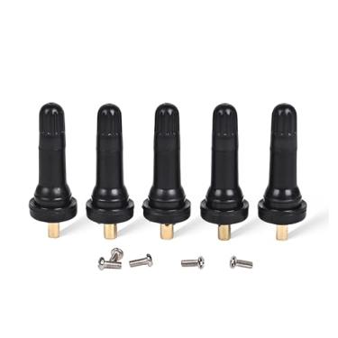Imagem de Hastes de válvula de encaixe TPMS Hastes de válvula de pneu de borracha (5 peças) Apto para Buick Cadillac Chevrolet Dodge Ford Jeep Etc. Substituição OEM # 20008 20018