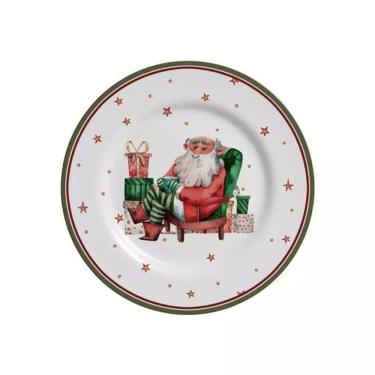 Imagem de Prato Sobremesa Father Christmas Natal Alleanza