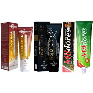 Imagem de Kit Pomada Massageadora Milagrosa + Fisio Premium + Mil Dores - Bio In