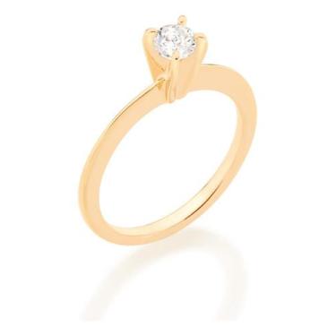 Imagem de Anel Solitário Com Parte Superior Quadrada 510139 - Rommanel, Branco, 