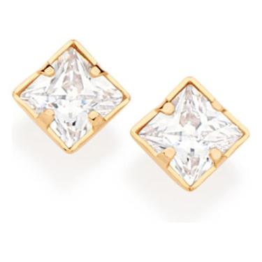 Imagem de Brinco Solitário Composto Por 2 Zircônias 526238 - Rommanel, Branco, u