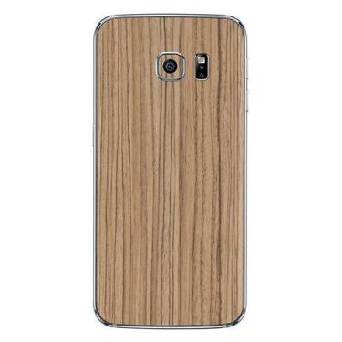 Imagem de Skin Premium Adesivo Estampa Madeira Galaxy S7, Marrom