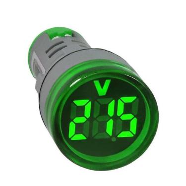 Imagem de Voltimetro Digital 22MM Verde - 50 A 500VCA - DkA