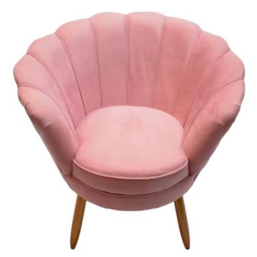 Imagem de Poltrona Decorativa Tulipa-Rosa - GAT MAGAZINE