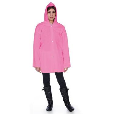 Imagem de Capa De Chuva Nikokit PVC Forrada com CA, Rosa, G