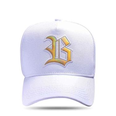 Imagem de Boné BLCK Brasil Aba Curva Snapback Logo Holografic Dourado, Branco, U