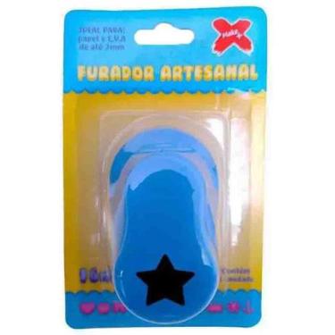 Imagem de Furador Artesanal Furar Papel E.V.A Decorativo Estrela 16Mm - Make
