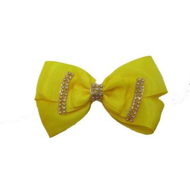 Imagem de Laço  De Luxo Para Cabelo Adulto Elegante - POP, Amarelo