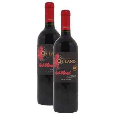 Imagem de kit 2 VINHO FINO TINTO SECO CHILENO CHILANO Red Blend 750ML