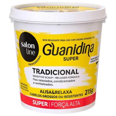 Imagem de Guanidina Tradicional Super Forte Alisa e Relaxa Salon Line 215gr