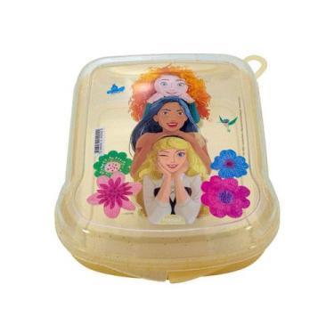 Imagem de Sanduicheira Infantil de Plástico Lancheira Escolar Plasútil, Princesa