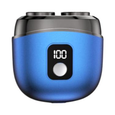 Imagem de Zialofi Barbeador elétrico, aparador de barba, aparador de precisão recarregável, navalha de bolso sem fio de 5 W, máquina de barbear para áreas externas, Azul