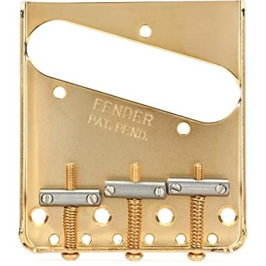 Imagem de Fender Conjunto de ponte Telecaster American Vintage com 3 selas cromadas - ouro