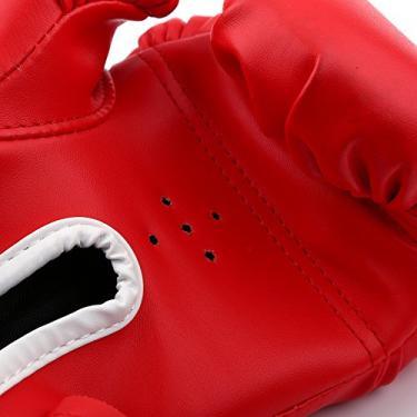 Imagem de Luvas de Boxe para Crianças, Luvas de Boxe para Crianças Luvas de Boxe Infantil Luta de Boxe Muay Thai Sparring Soco Kick Boxe Luvas de Saco de Areia (luvas vermelhas palmas