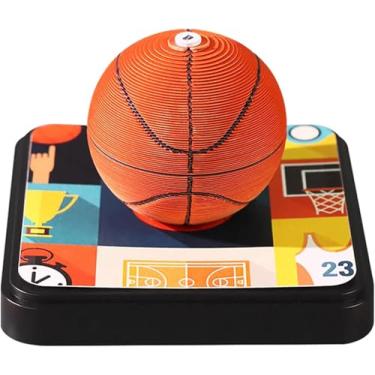 Imagem de Calendário 3D 2025 Basketball, calendário de peça de tempo 2025, notas adesivas 3D, calendário de arte, presente de entalhe em papel, para escola, escritório em casa (Basketball)