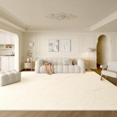 Imagem de Tapete minimalista listrado creme bege luxuoso decorativo para sala de estar tapetes artísticos criativos para quarto tapetes confortáveis e macios, YHT045,2,I,300x400CM
