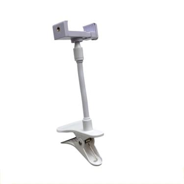 Imagem de NVRTTRR Suporte universal de suporte para monitor de bebê com orifício rosqueado de 1/4, suporte de braço de pescoço de ganso ajustável com clipe. (25,4 cm)