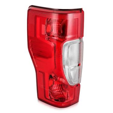 Imagem de Conjunto de luz traseira adequado para ford para F-250 Super Duty 2020-2022 para ford para F-350 Super Duty 2020-2022 para ford para F-450 Super Duty 2020-2022 carcaça cromada lente vermelha lado do