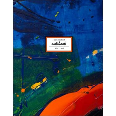 Imagem de Notebook: Unruled/Unlined/Plain Notebook/Sketchbook - (8.5 x 11 inches) Large - 110 Pages - Art Painter 1