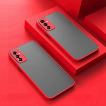Imagem de Capa fosca à prova de choque para Samsung Galaxy A54 A34 A24 M54 M14 5G M35 M34 M15 M55 A05S A15 A25 A35 A55 S24 J4 J6 J8 A7 Armor Cover, vermelha, para M34 5G