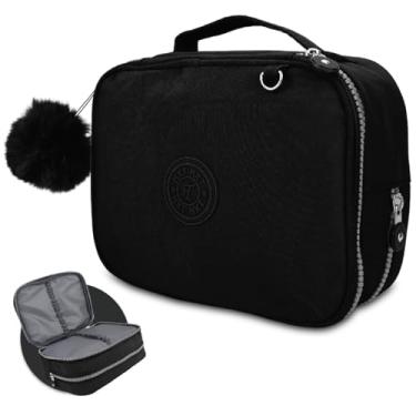 Imagem de Genérico Estojo Box Escolar Grande 200 Lápis Poliéster Com 32 Elásticos (Preto)