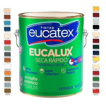Imagem de Eucalux tinta esmalte sintético brilhante cinza escuro 3,6lt - EUCATEX