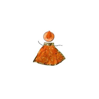 Imagem de Capa magia 3 (kit 1 capa + 1 chapeu ) 75 cm - Royal Toys, Laranja