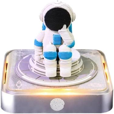 Imagem de Calendário 3D 2025, Calendário 3D, Calendário de relógio 2025, Calendário Des, Calendário rasgado à mão do astronauta, Calendário de escultura em papel 3D, para notas Taing, ornamentos decor