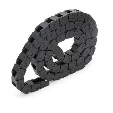 Imagem de Esteira Deslizante Porta Cabo Em Plástico 1 Metro Preta Aberta - Mark,