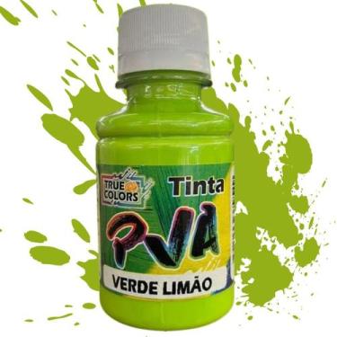 Imagem de Tinta PVA Fosca Cores Frias True Colors 100 ml, VERDE LIMAO - 7173