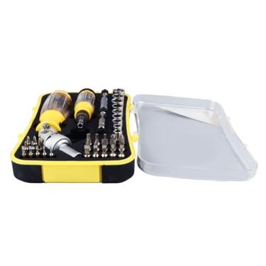 Imagem de Conjunto de Catracas e Bits, Bits de Chave de Fenda de Catraca 56 Em 1 Pequena Ferramenta de Reparo Eletrônica de Chave de Fenda Magnética para Smartphone de Telefone Móvel,