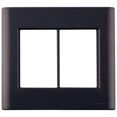 Imagem de Placa 6 Postos 4x4 Tramontina Giz Grafite Tramontina