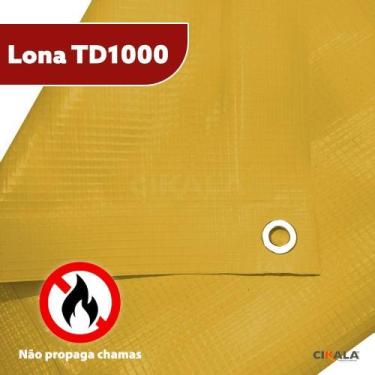 Imagem de Lona TD1000 Amarela 7x2 Metros Blackout 500 Micras - Cikala