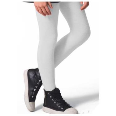 Imagem de Meia Calça Infantil Selene Fio 80 Inverno Algodão, Branco, G