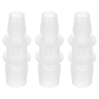 Imagem de PATIKIL Redutor de farpa de mangueira, 3 peças 1/5.1 cm a 3/20.3 cm Conectores de identificação de mangueira Junta de plástico Adaptador de União de emenda para ar água, combustível, gás, aquário,
