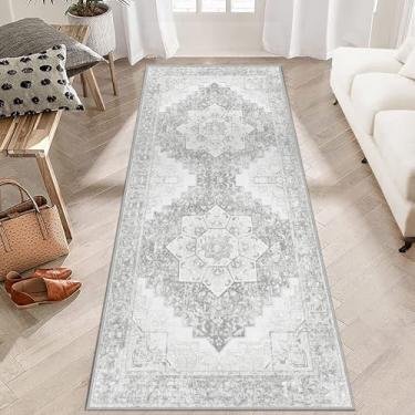 Imagem de Arenarug Tapete de corredor lavável – Tapete Boho de corredor de 5 x 15 cm, corredor de cozinha antiderrapante, vintage macio, envelhecido, tapete de piso de pelo baixo para lavanderia, entrada