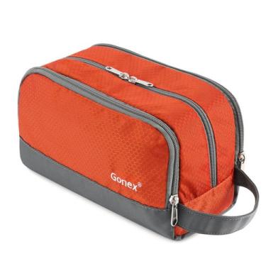 Imagem de Bolsa de higiene de viagem Gonex Nylon Dopp Kit Organizer Orange