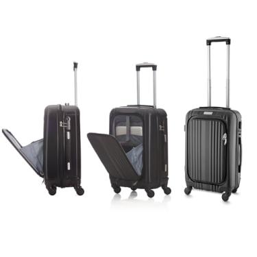 Imagem de Mala de Viagem ABS para 44L - alça de mão e rodas 360 graus compartimento para notebook Easy Travel