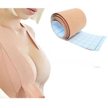 Imagem de Fita Tape Para Levantar Peito Mama Seios Caídos Rolo Push Up 5cm x 01 