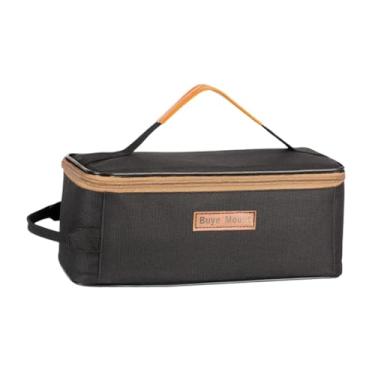 Imagem de Dynwave Campo de panelas de bolsa de armazenamento utilidade utilidade de desgaste de talheres resistentes à tabela de talhas de tabela de talheres para, Preto