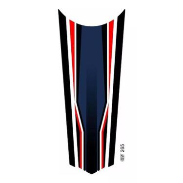 Imagem de Adesivo Faixa  Gravata  Tanque Resinado Cg Honda 265 - Resitank