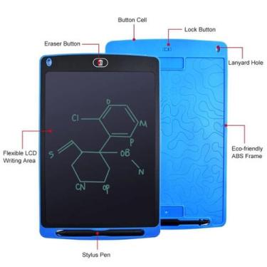 Imagem de Lousa Desenho Mágica Tela Lcd Tablet interativo Infantil De Escrever E