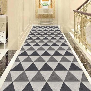 Imagem de Tapete de corredor extra longo Tapete de corredor de passagem contemporâneo para corredor, carpete lavável antiderrapante porta frontal/entradas/tapete de escritório tapete longo,#1,0,8m x 6