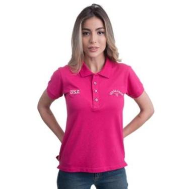 Imagem de CAMISA POLO FEMININA TEXAS FARM - NEW STYLE - CPF006 - ROSA ESCURO-Feminino