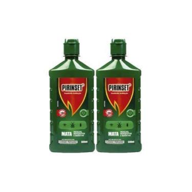 Imagem de Kit 2 Pirinset Inseticida Multiação Mata Mosquitos 500ml