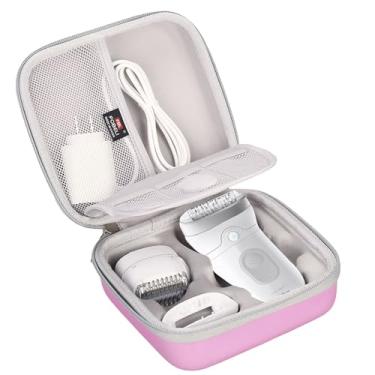 Imagem de FBLFOBELI Estojo de transporte rígido de EVA compatível com Braun Silk-épil 9 9-890 remoção de pelos faciais, bolsa de viagem estojo compacto à prova de choque (apenas capa)